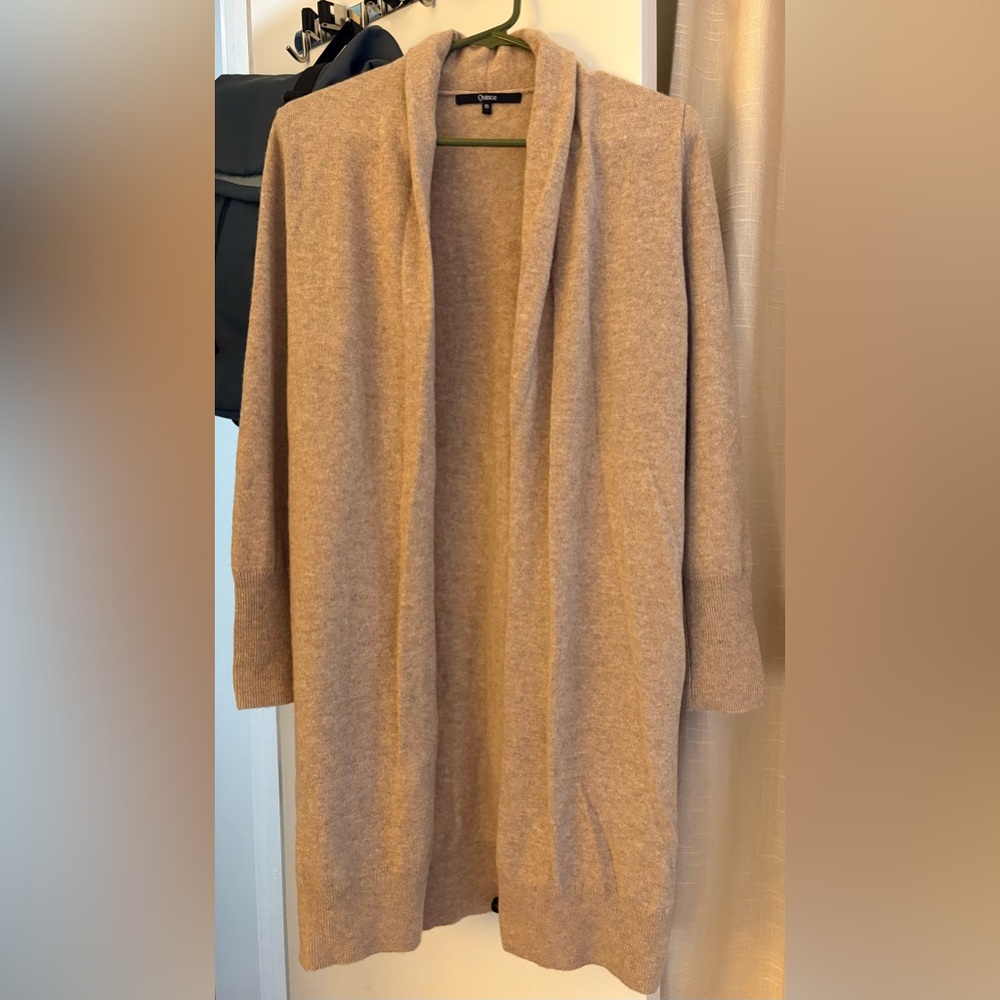 Quince Mongolian Cashmere Duster Cardigan Sweater - Picture 4 of 6